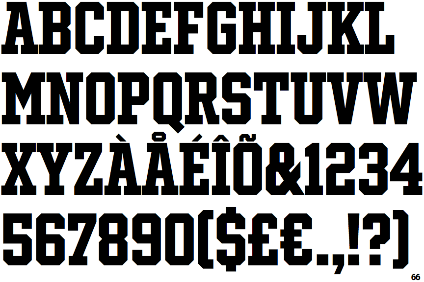 Player Condensed Bold Font